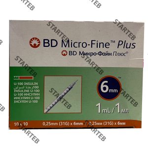 سرنگ انسولین بی دی BD حجم 1 سی سی