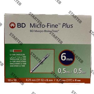 سرنگ انسولین بی دی آمریکایی ۰.۵ سی سی