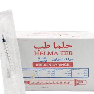 سرنگ انسولین لوئرلاک گیج 27 حلما طب